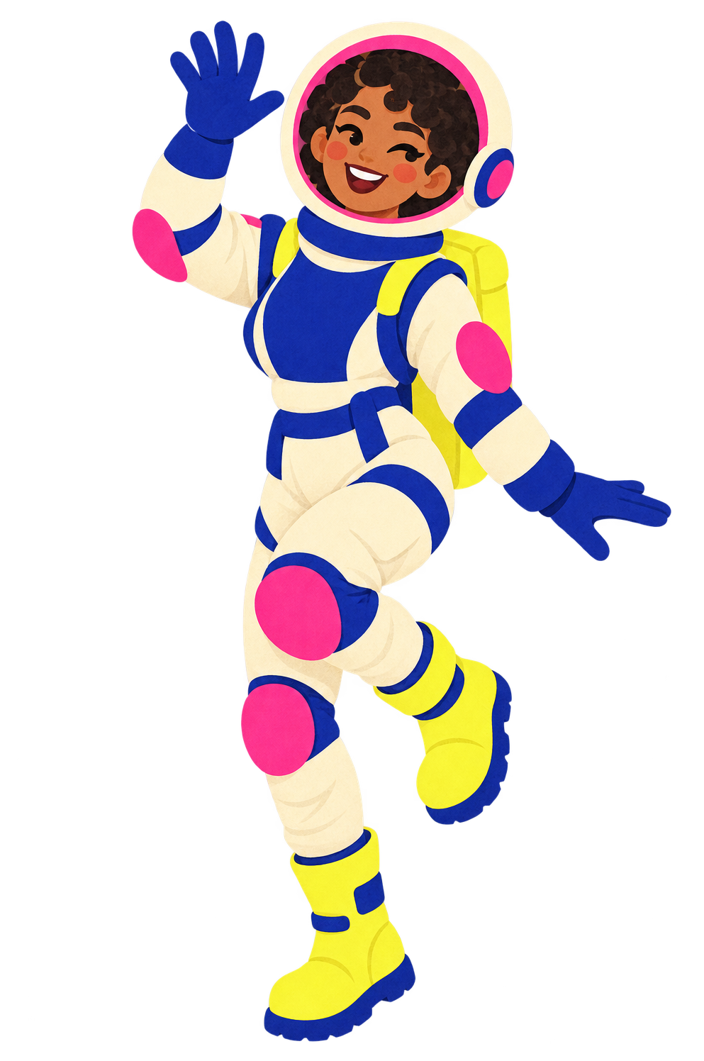 Preview for Cheerful Astronaut Party Sticker