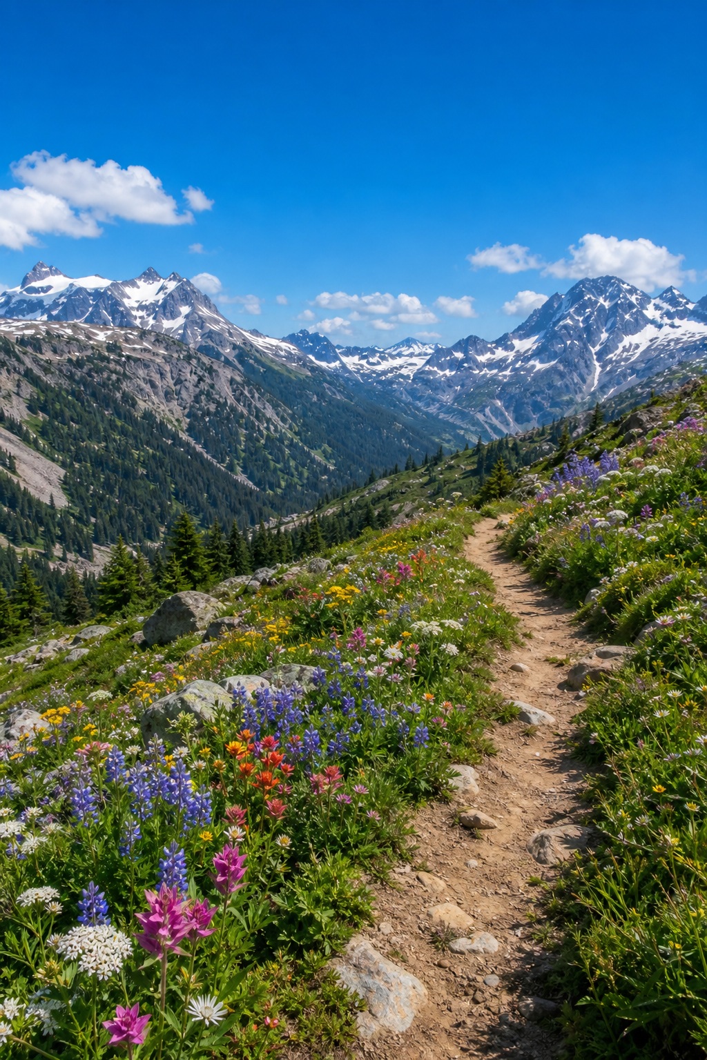 Preview for Alpine Mountain Trail Background