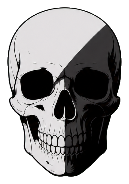Preview for Split Light Skull Sticker