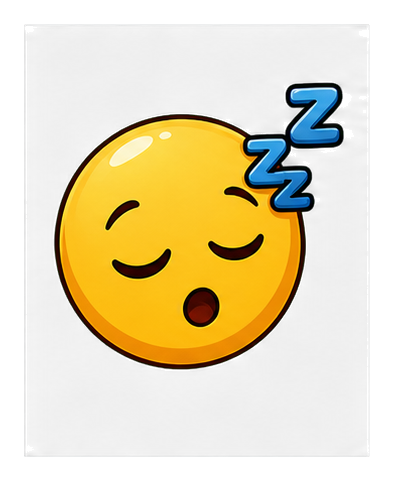 Preview for Sleepy Face Sticker Graphic