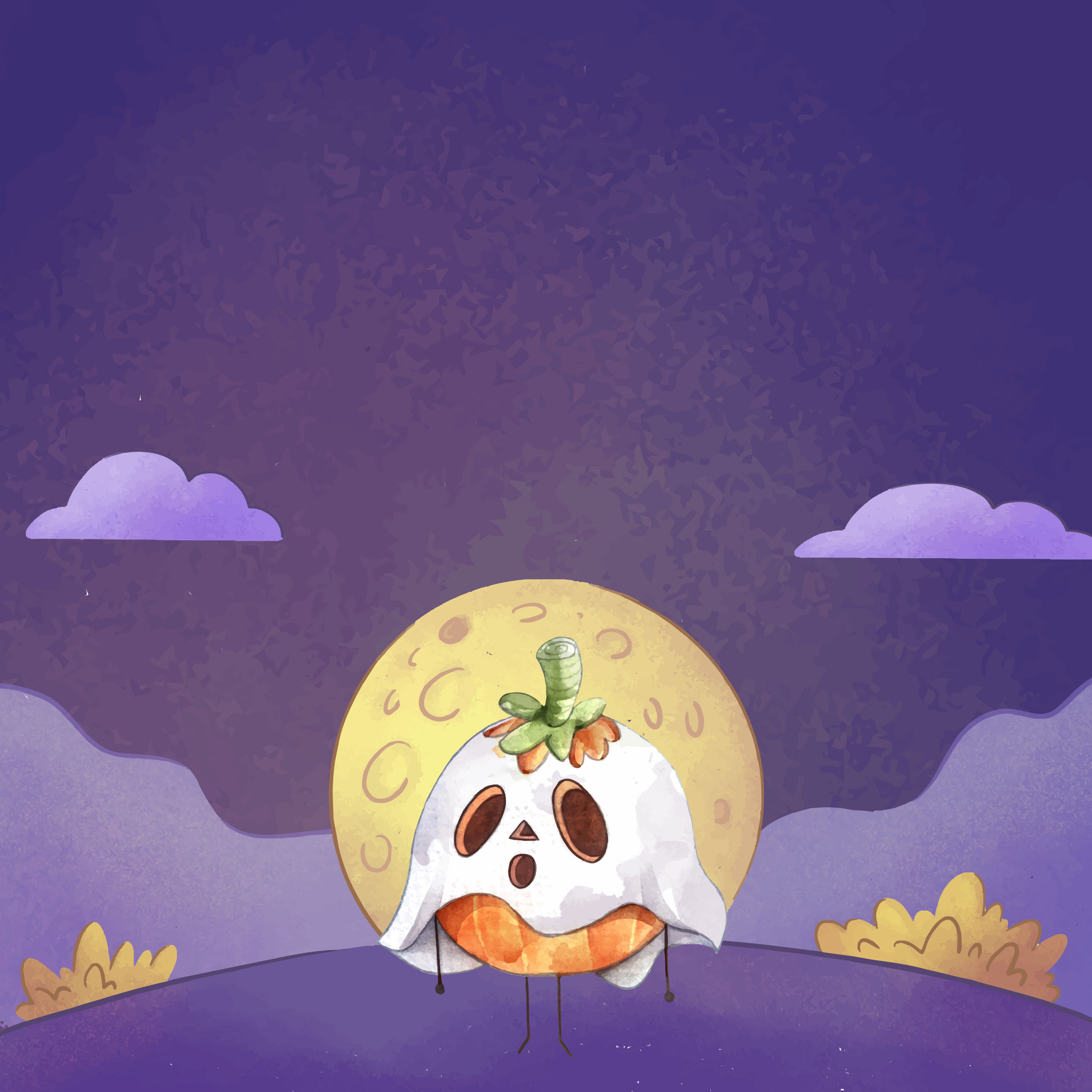 Preview for Halloween-ghost-illustration-background-7678b