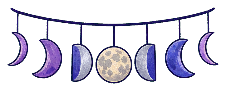Preview for Moon Phase Garland Sticker