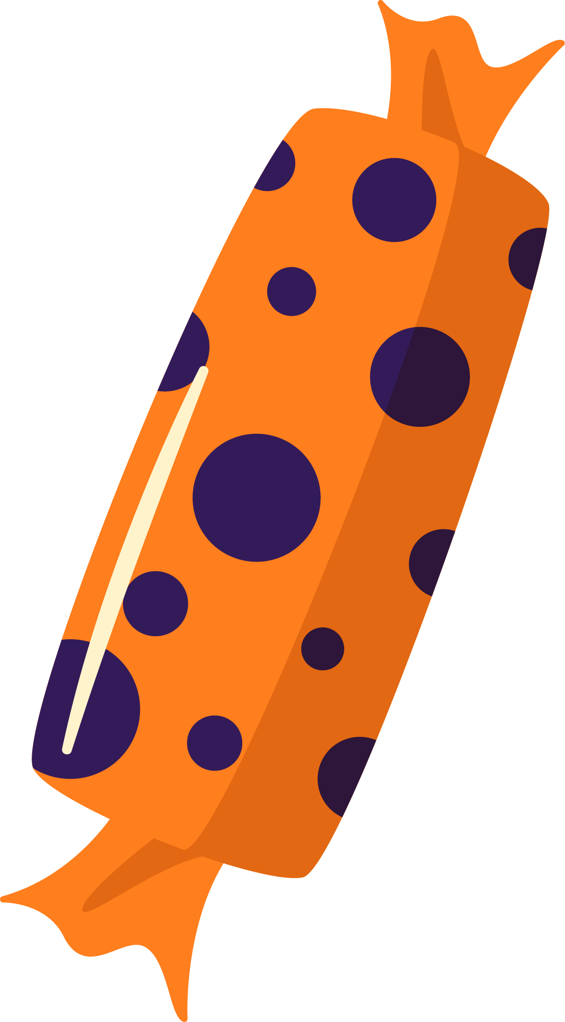 Preview for Orange-cracker-illustration-halloween-candy-sticker-79d67