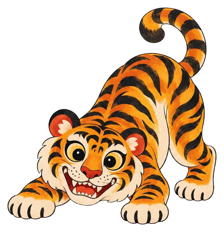 Preview for Folk Tiger Playful Pounce