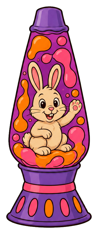 Preview for Bunny Lava Lamp Sticker