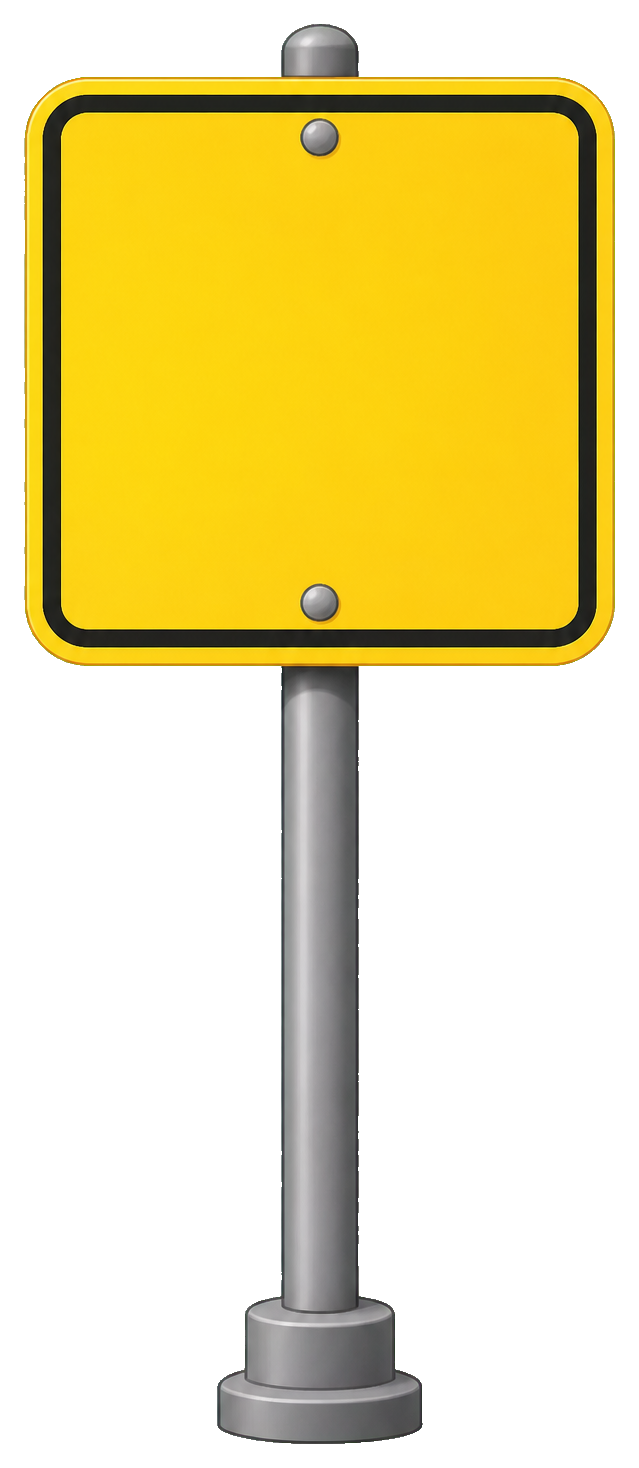 Preview for Blank Bus Stop Sign Sticker