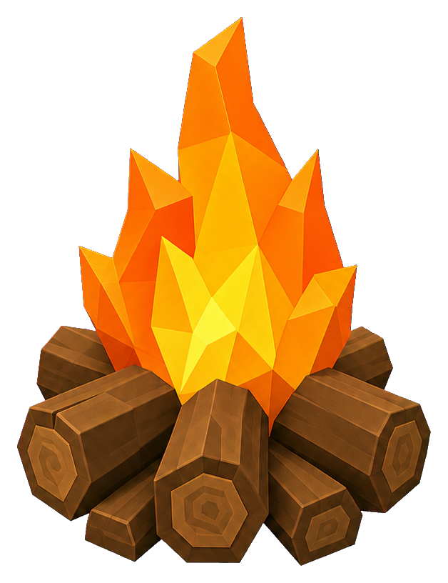 Preview for Campfire Sticker Graphic For Designs