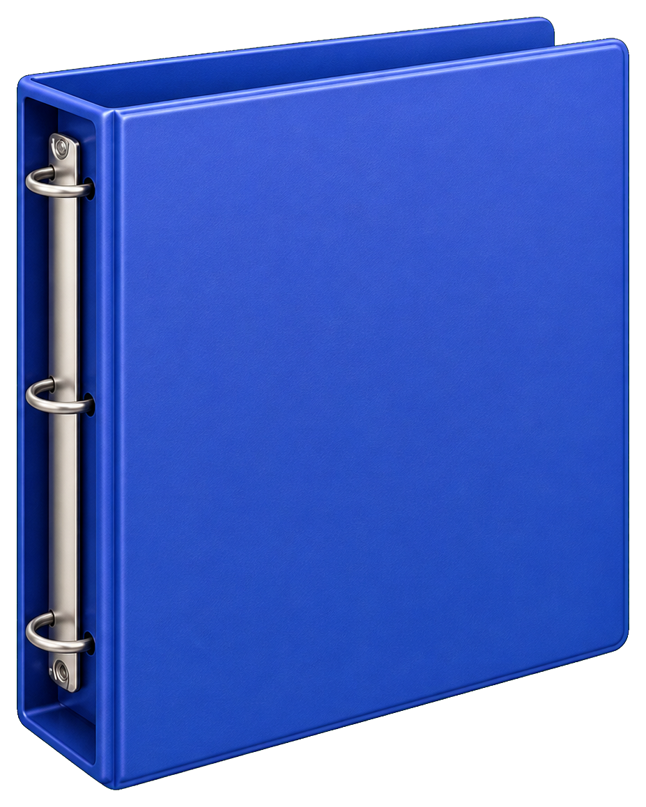 Preview for Blue Binder Blank Sticker