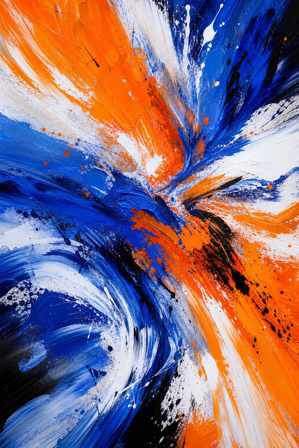 Preview for Abstract Blue And Orange Paint Background