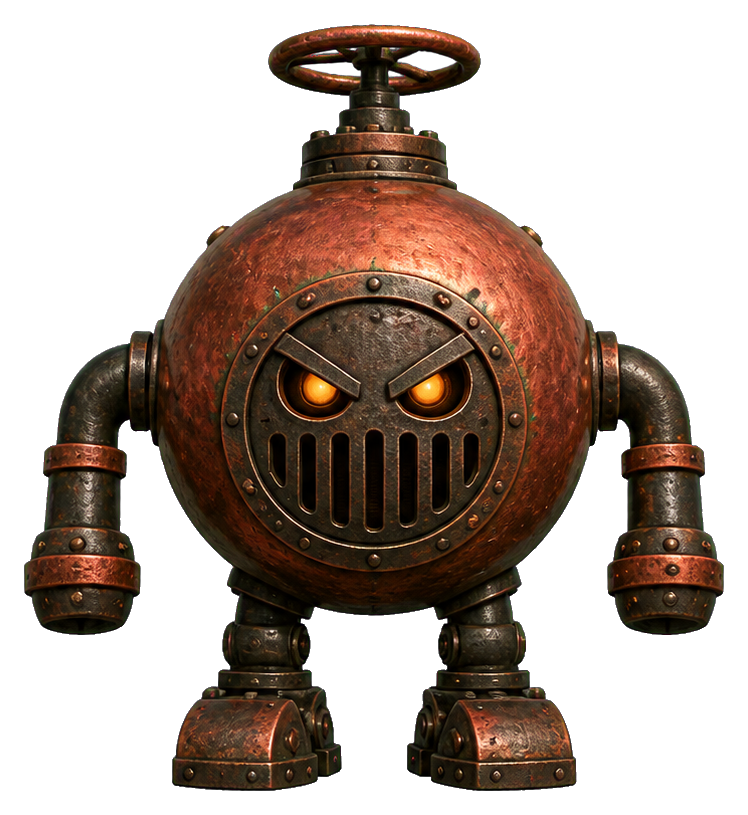 Preview for Copper Boiler Bully Evil Robot Sticker