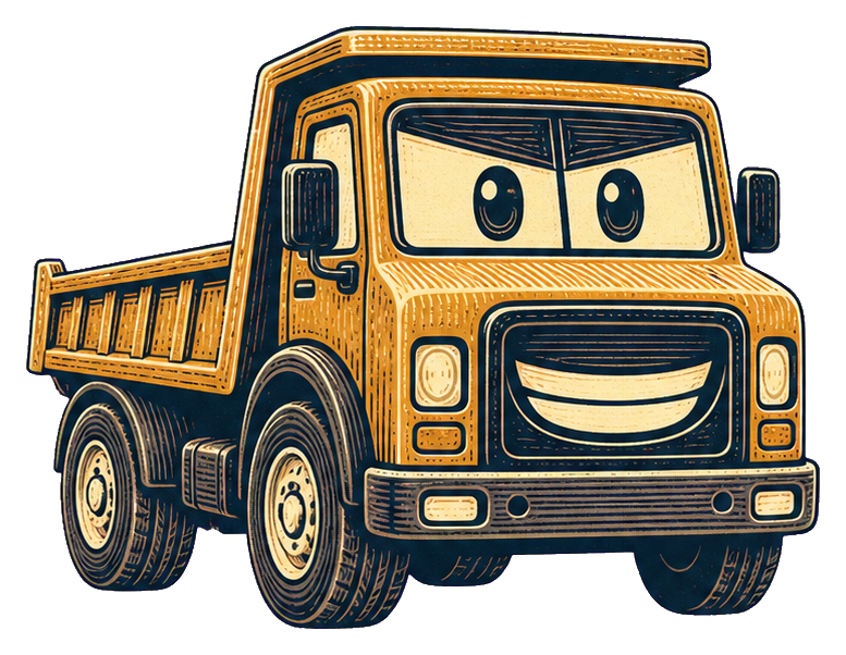 Preview for Strong Dump Truck Character Sticker