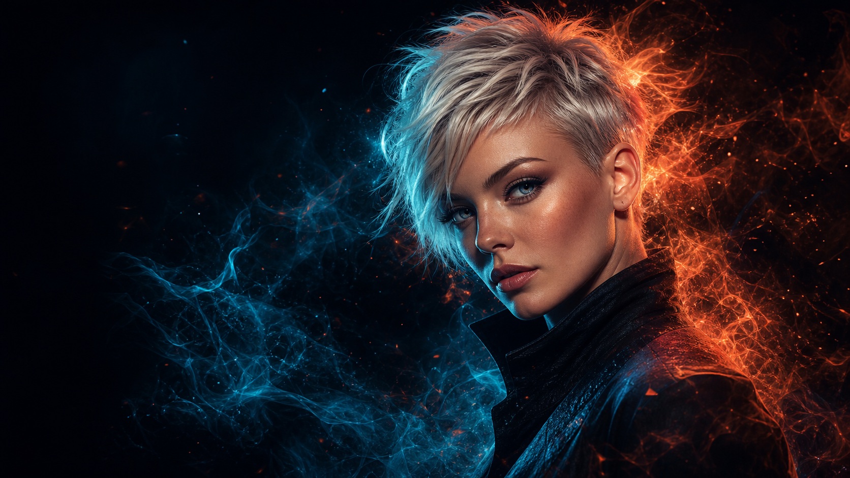Preview for Cyan Platinum Portrait Stock Background