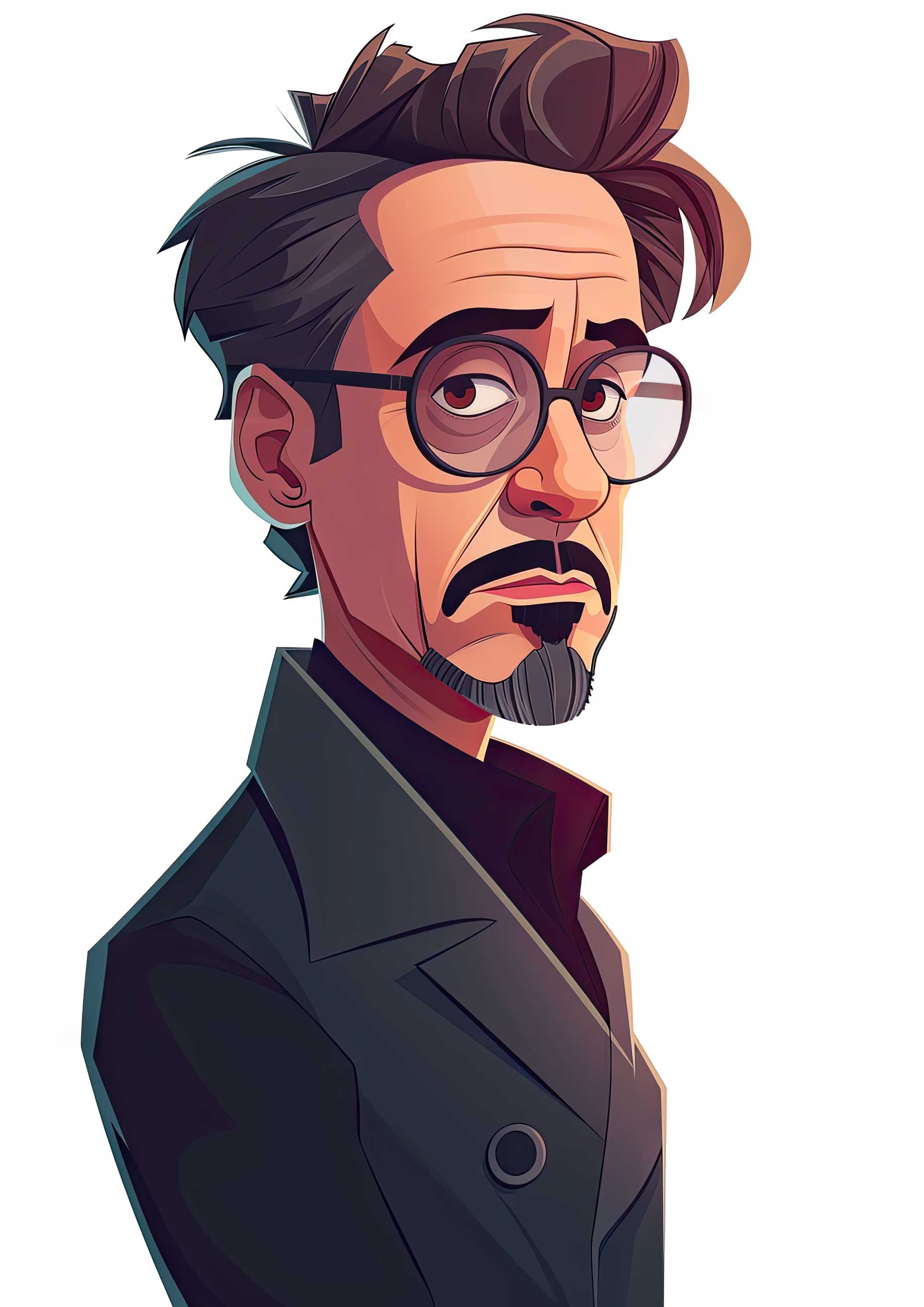 Preview for Cartoon-man-in-suit-celebrities-background-557f5