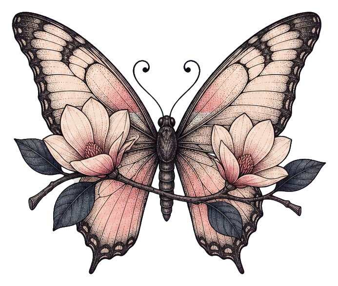 Preview for Magnolia Branch Butterfly Sticker