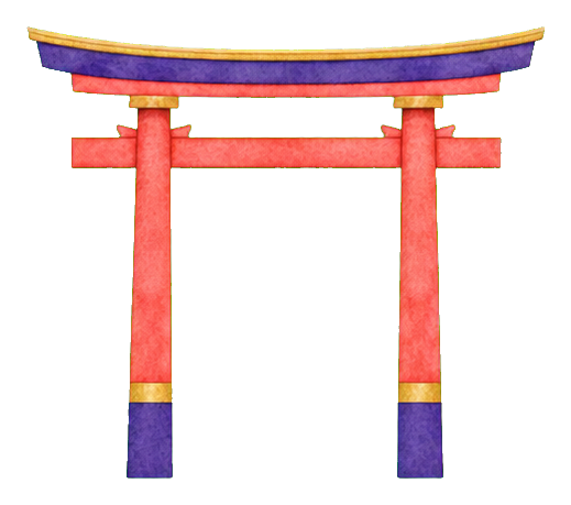Preview for Watercolor Torii Gate Sticker
