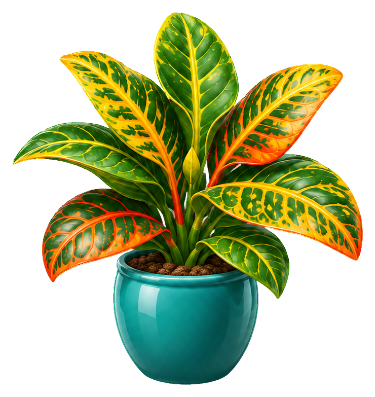 Preview for 3d Houseplants Croton Pot
