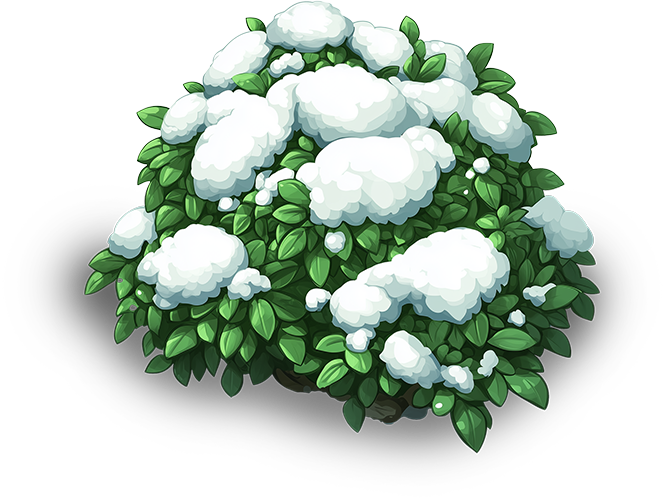 Preview for Snowy-bush-pixel-art-flora-sticker-17e22