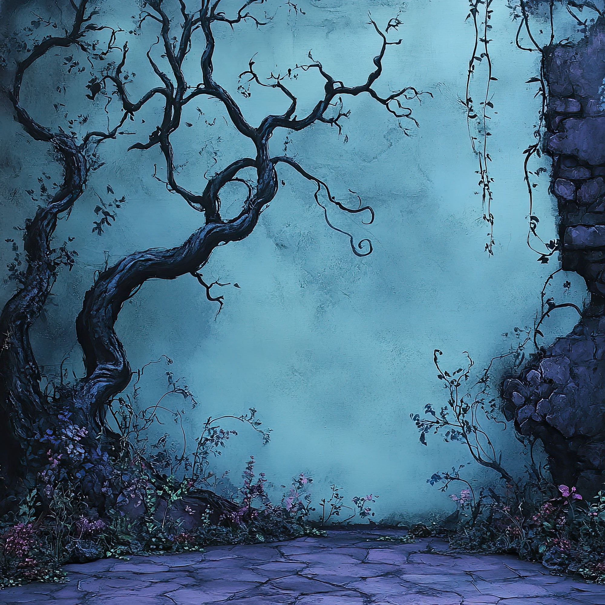 Preview for Mystical-forest-pathway-spooky-backdrop-background-e3faa