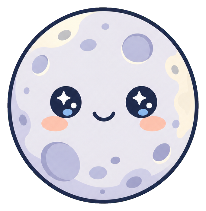 Preview for Moon Kawaii Sticker