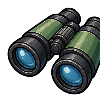 Preview for Binoculars Sticker Graphic