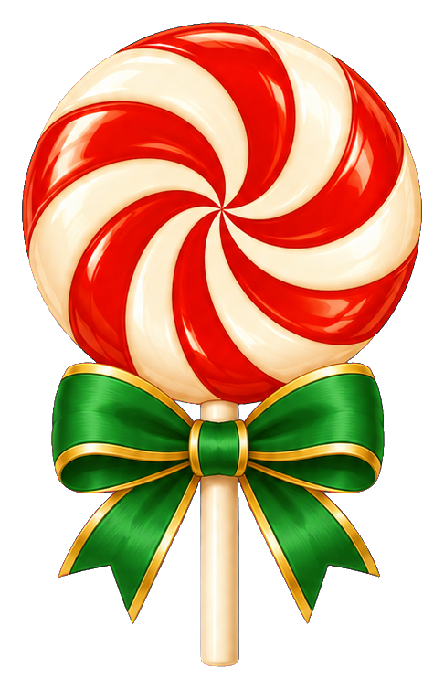 Preview for Christmas Peppermint Lollipop With Bow
