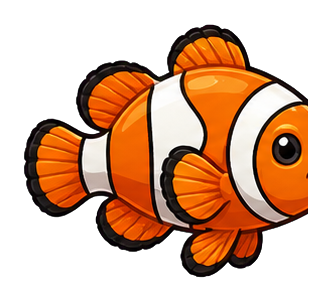 Preview for Orange Clownfish Sticker