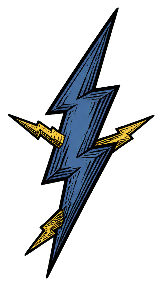 Preview for Woodcut Storm Bolt Sticker