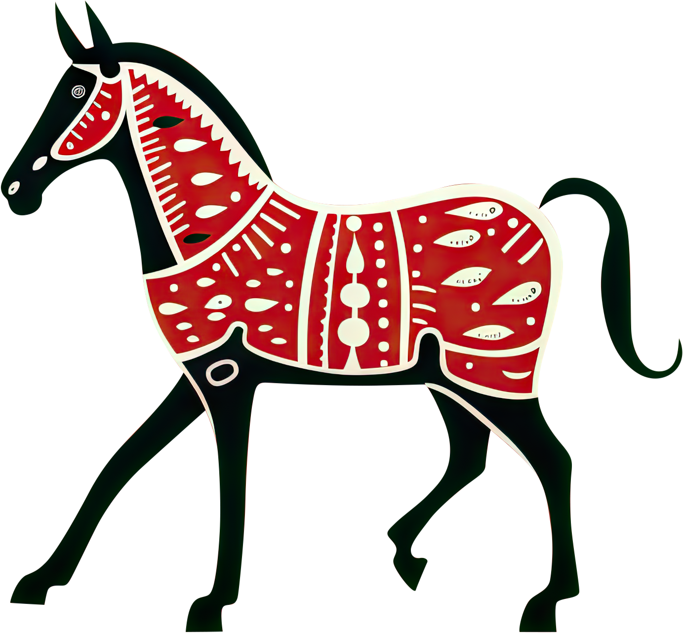 Preview for Decorative-horse-illustration-logo-animal-sticker-dbbf0