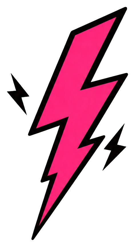 Preview for Pink Lightning Sticker Graphic