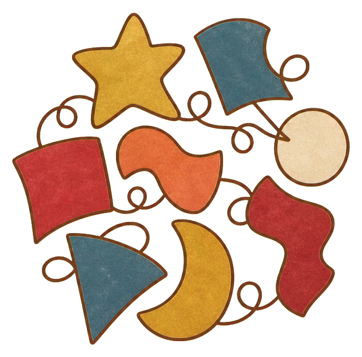 Preview for Muted Gold New Year Confetti Cluster Sticker