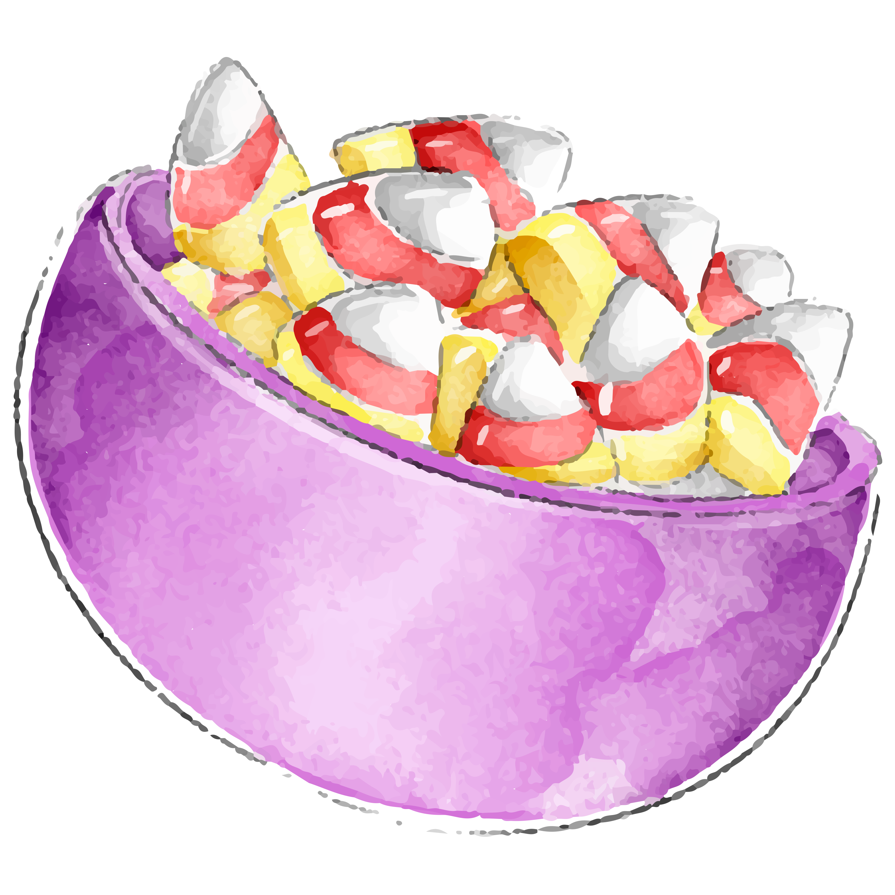 Preview for Colorful-candy-purple-bowl-halloween-watercolor-sticker-f6da7