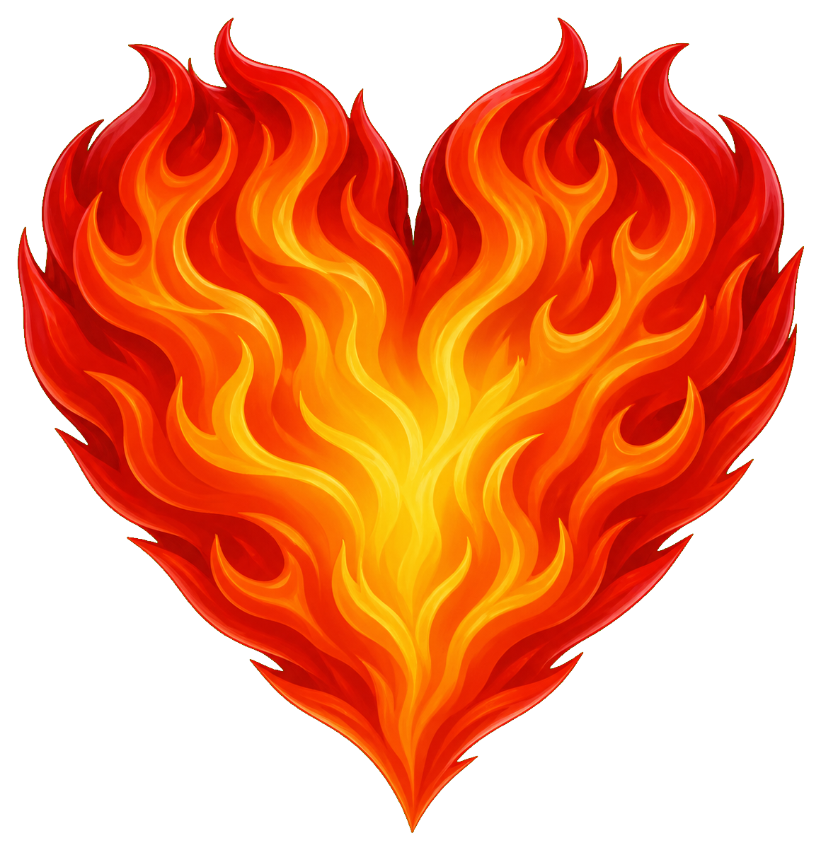 Preview for Flame Heart Sticker