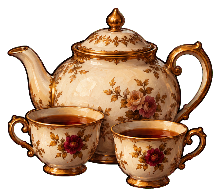 Preview for Bookish Teapot And Teacups