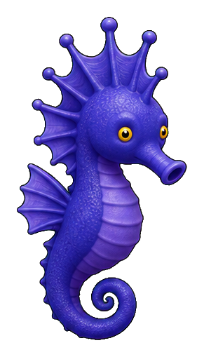 Preview for Crowned Seahorse Alien Sticker