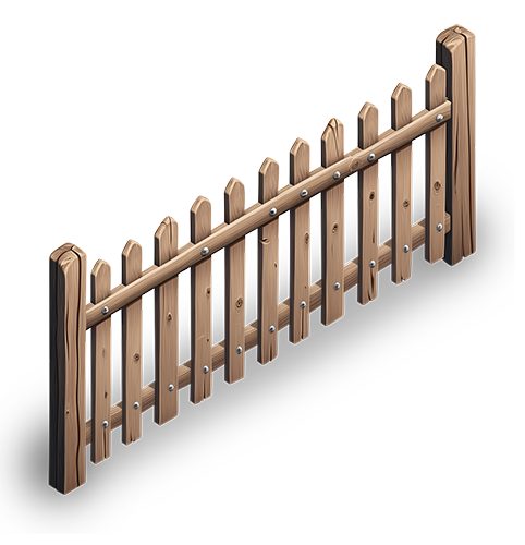 Preview for Wooden-fence-design-sticker-b0330