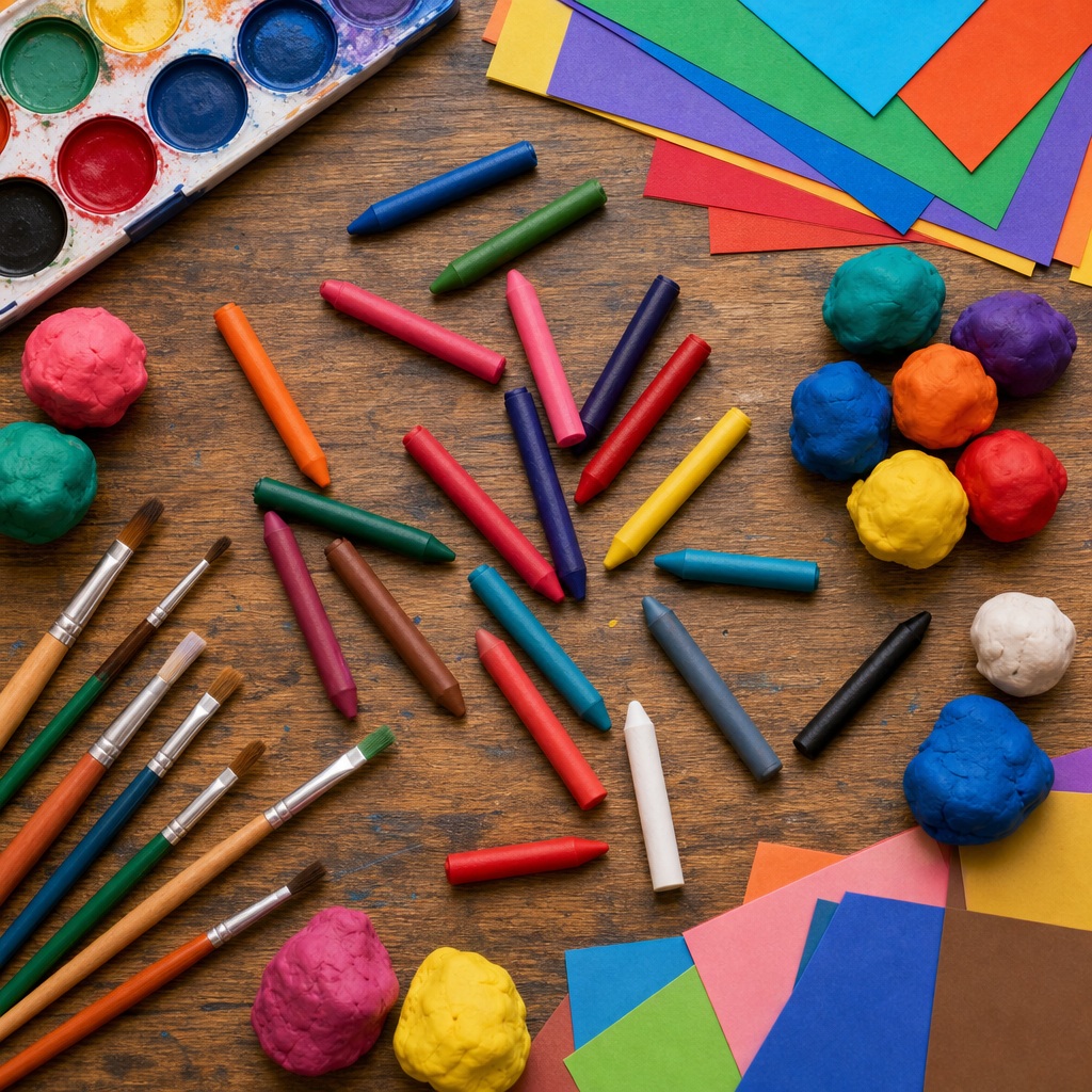 Preview for Classroom Art Supplies Background