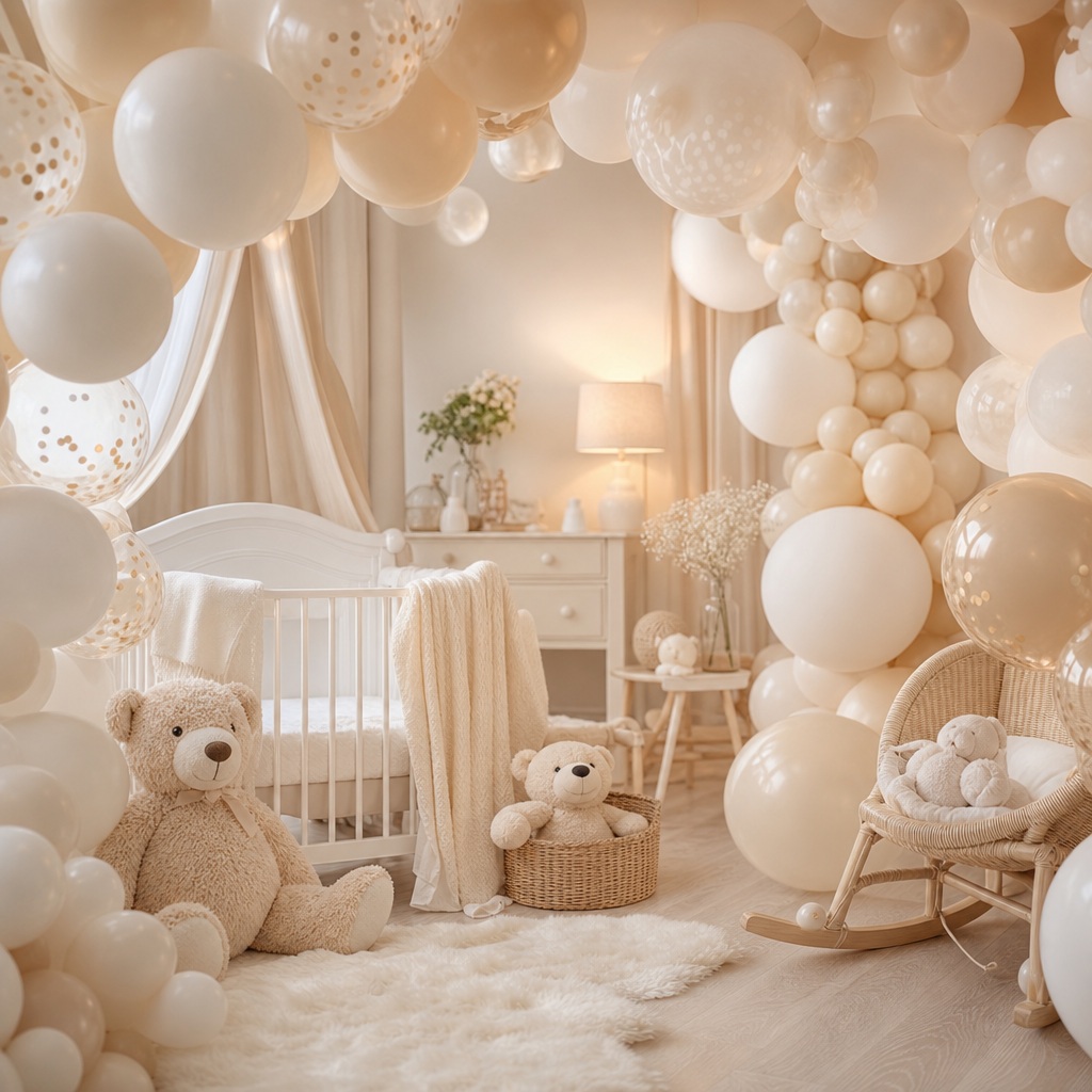 Preview for Pastel Baby Shower Balloons Background