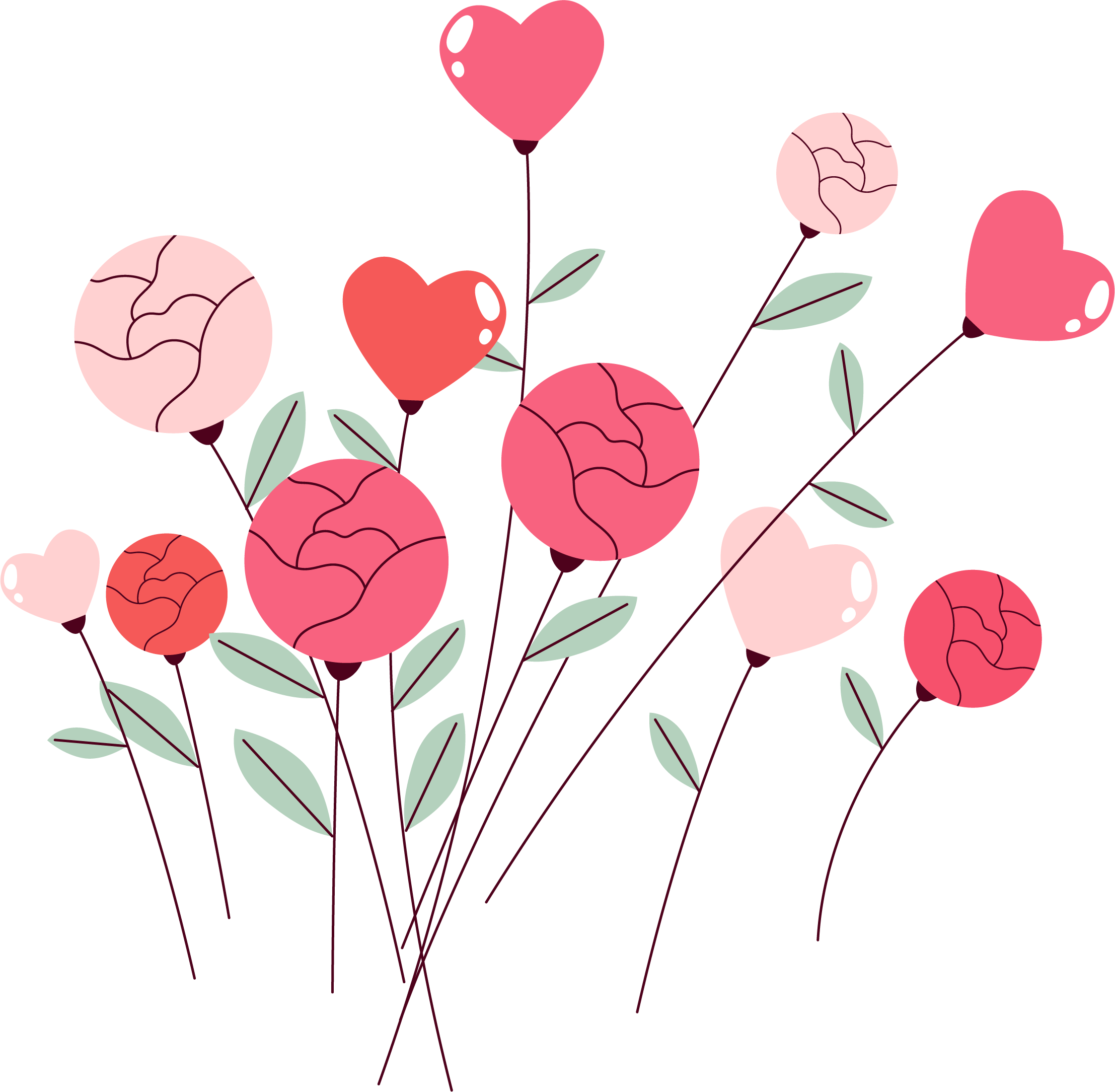 Preview for Hand-drawn-floral-bouquet-illustration-valentines-day-sticker-5a24d