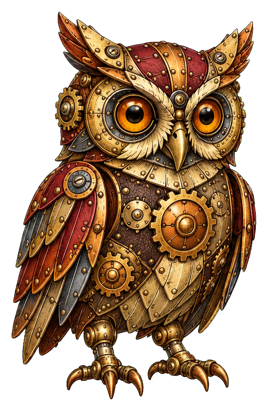 Preview for Steampunk Clockwork Owl