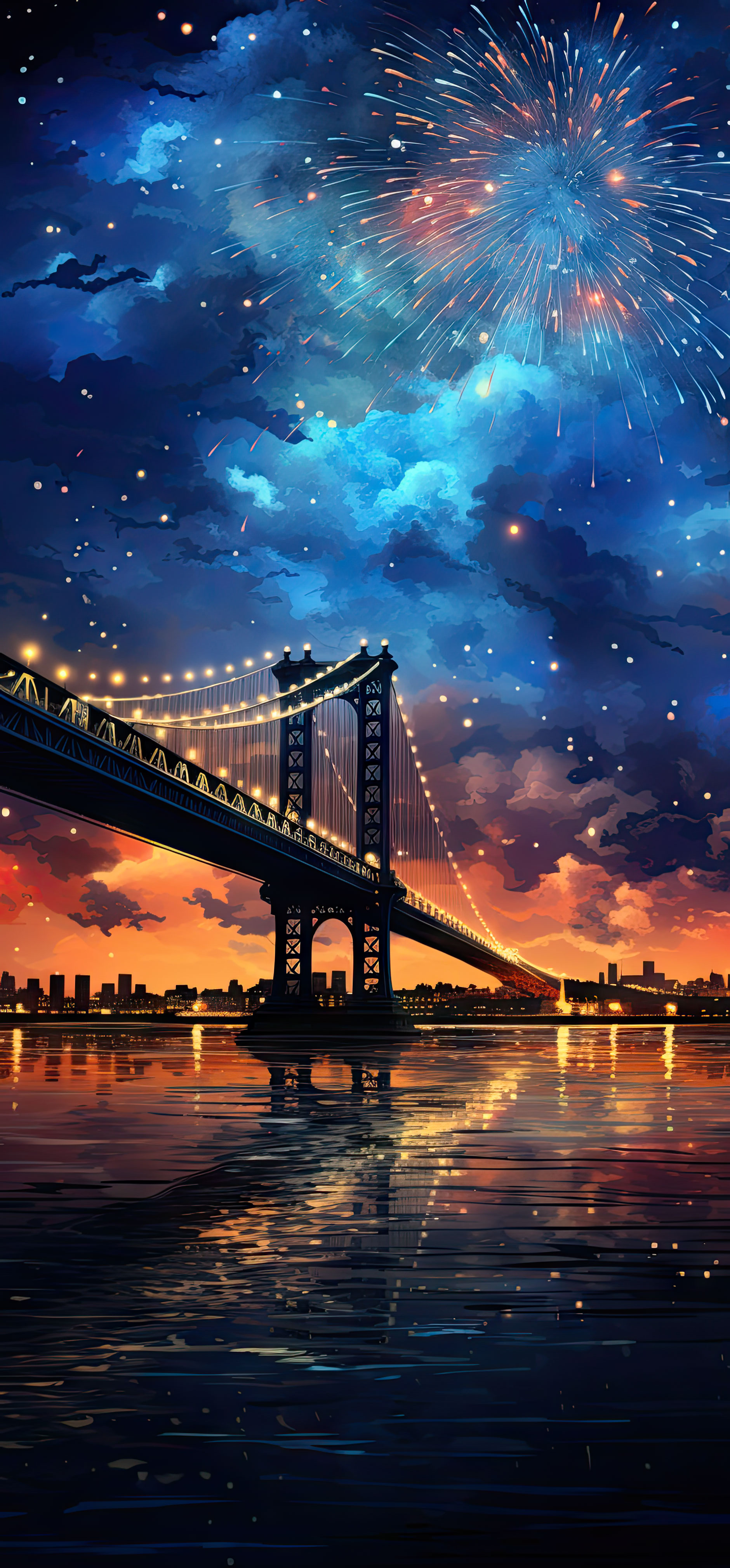 Preview for Suspension-bridge-fireworks-night-new-year-background-72e3b