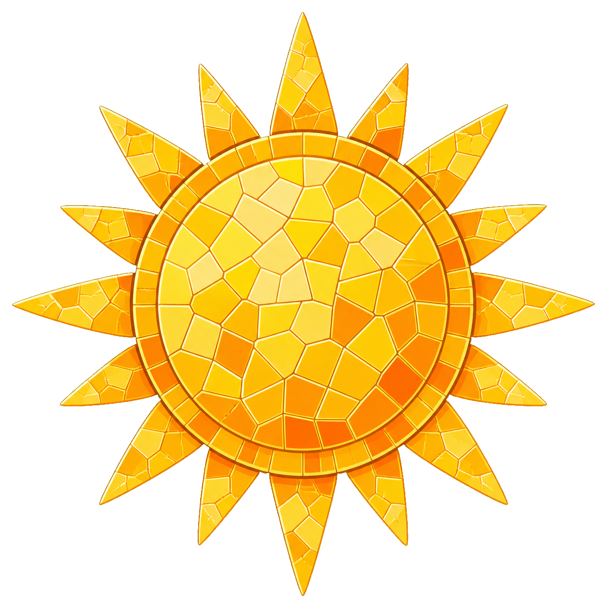 Preview for Mosaic Sun Sticker