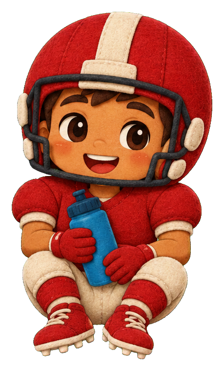 Preview for Felt Player Water Break Football Sticker
