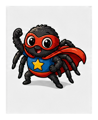 Preview for Superhero Spider Sticker