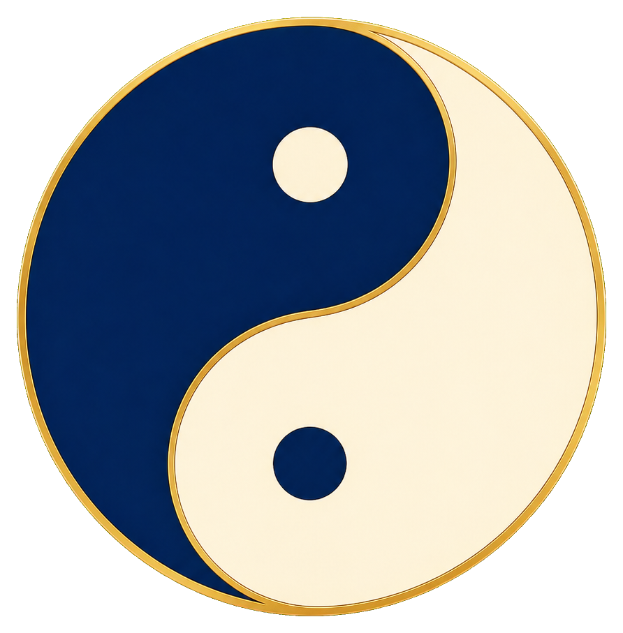Preview for Gold Enamel Yin Yang Sticker