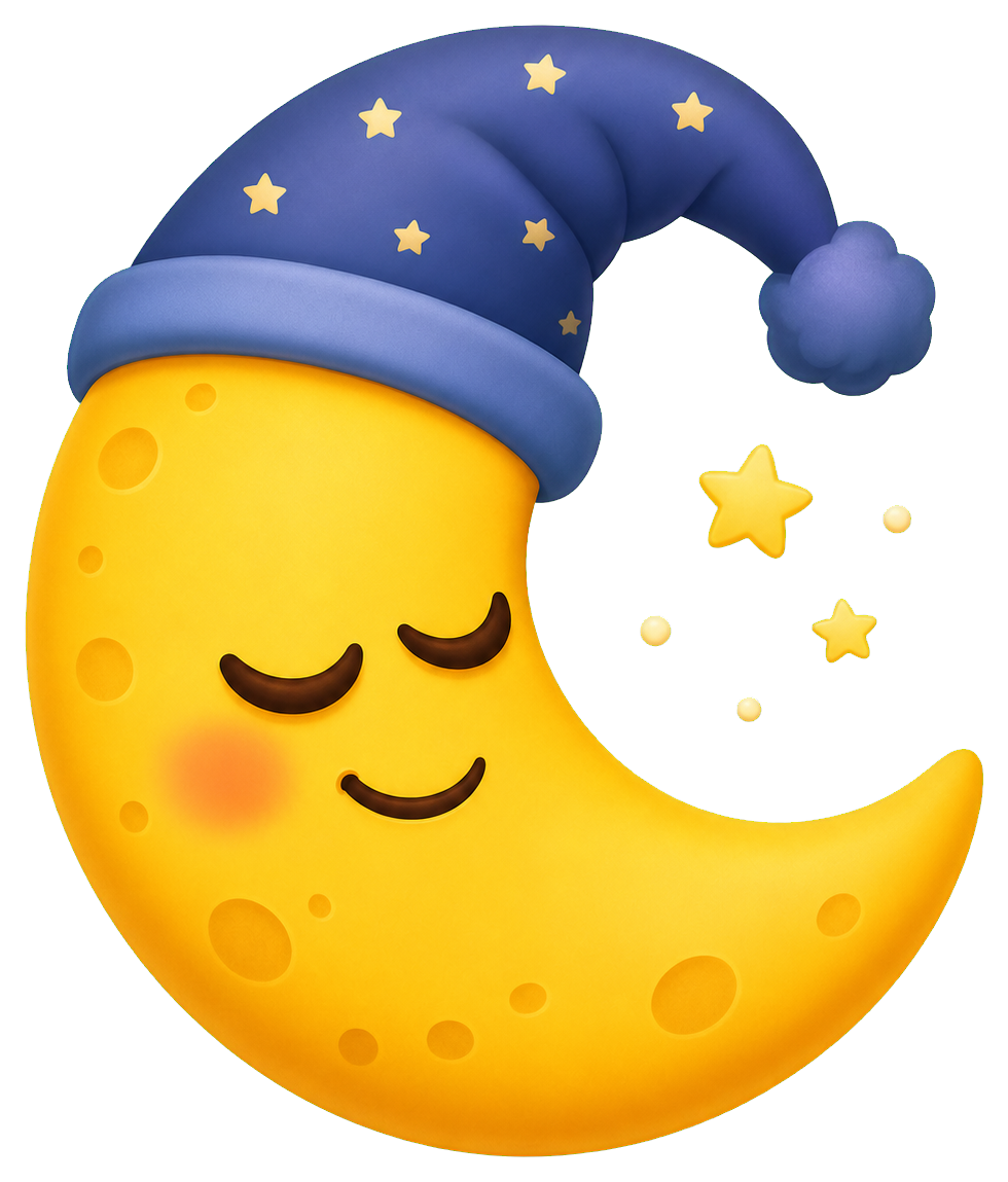 Preview for Moon Sleep Face Sticker