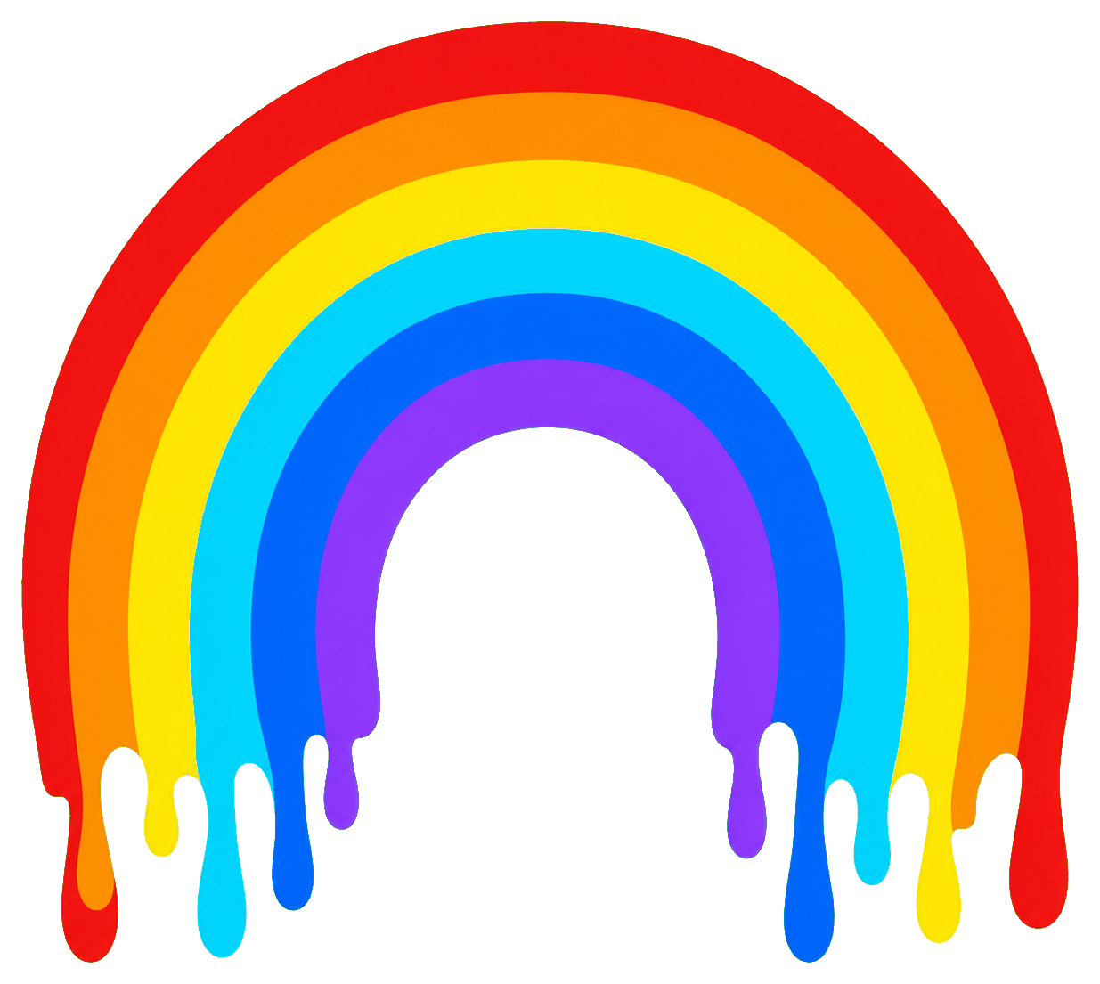 Preview for Drippy Rainbow Sticker Graphic