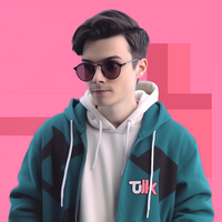 Young man in a TikTok hoodie