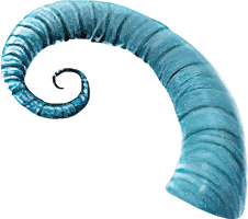 A blue spiral tube
