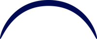 Dark blue arch on white background