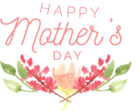 Happy Mother's Day floral illustration